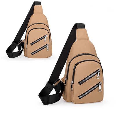 9.7 ''Tas Selempang Selempang Multi Saku Kain Oxford Tas Selempang Satu Bahu USB