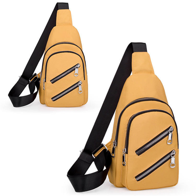 9.7 ''Tas Selempang Selempang Multi Saku Kain Oxford Tas Selempang Satu Bahu USB