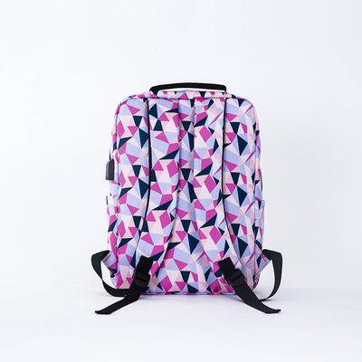 Tas Ransel Laptop Wanita Nilon Tas Sekolah Tahan Air 3 Buah