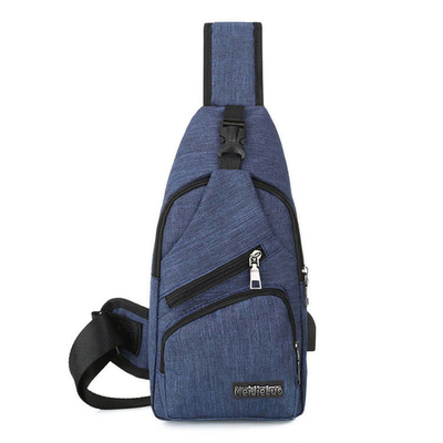 Leisure Sling Body Bag Canvas Waterproof Sling Backpacks Kapasitas Besar
