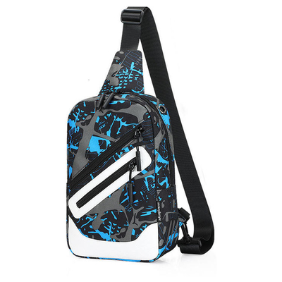 Neoprene Pria Tas Selempang Silang Tubuh Tahan Air Tas Selempang Anti Pencurian Unisex
