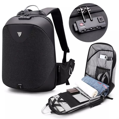 Ransel Laptop Bisnis Polyester 1.54 Inch Antitheft Back Pack Untuk Laptop Pria