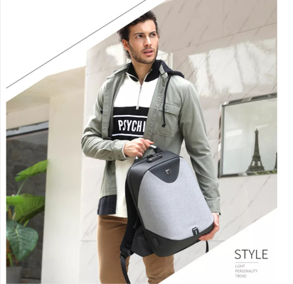 Ransel Laptop Bisnis Polyester 1.54 Inch Antitheft Back Pack Untuk Laptop Pria