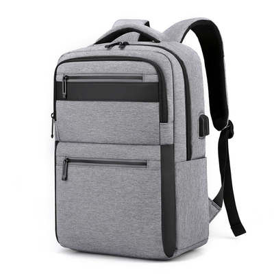 Ransel Laptop Bisnis 15,6 Inch Ransel Perjalanan Tahan Air Dengan Usb 28*16*42 Cm