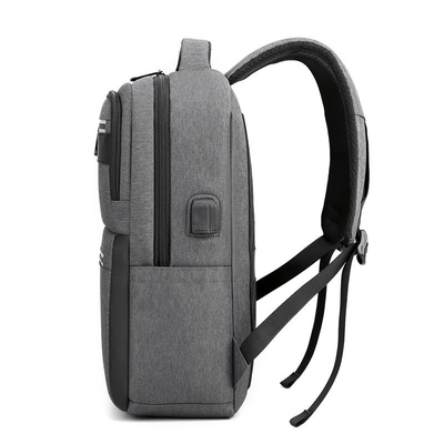 Ransel Laptop Bisnis 15,6 Inch Ransel Perjalanan Tahan Air Dengan Usb 28*16*42 Cm
