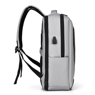 Ransel Laptop Bisnis 11,8 Inch Abu-abu Ransel Laptop Ringan Nilon