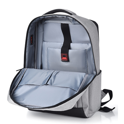 Ransel Laptop Bisnis 11,8 Inch Abu-abu Ransel Laptop Ringan Nilon