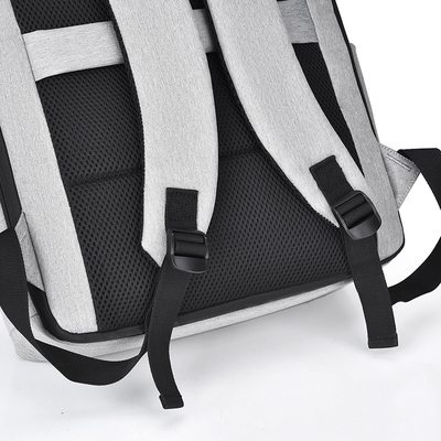 Ransel Laptop Bisnis 11,8 Inch Abu-abu Ransel Laptop Ringan Nilon