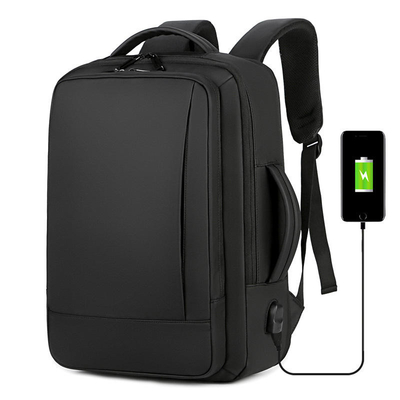 Ransel Pengisian USB Bisnis Dengan Pengisi Daya Telepon Tas Komputer Oxford