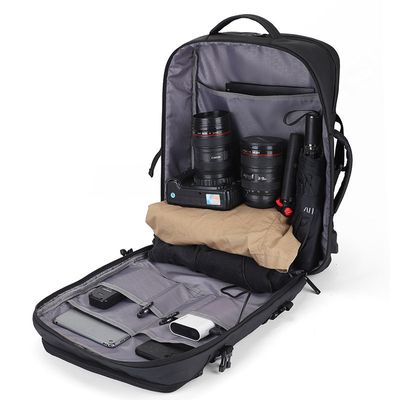 OEM ODM Pria Tas Ransel Laptop 31cm Logo Kustom Ransel Perjalanan Tahan Lama
