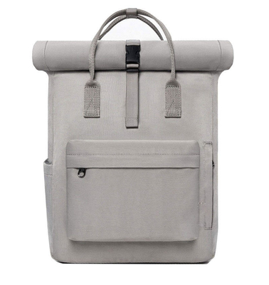Kanvas Kustom Logo Tas Rolltop Tahan Air Tas Ransel Laptop Rolltop 40cm