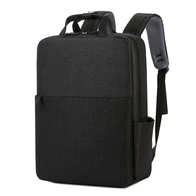 41cm Student Lap Top Ruck Sack Ransel Perjalanan Ransel Hitam Dengan USB Outdoor