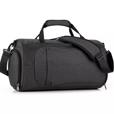 Polyester Anti Theft Travel Bag Gym Bag Dengan Kompartemen Sepatu Saku Basah