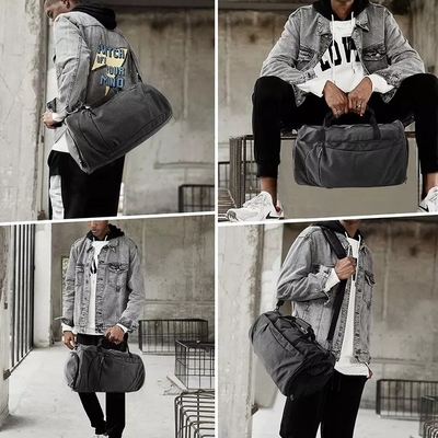 Polyester Anti Theft Travel Bag Gym Bag Dengan Kompartemen Sepatu Saku Basah