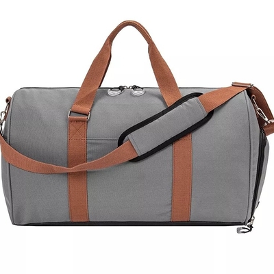 Tas Travel Anti Pencurian Unisex Warna Solid Tahan Air Tas Ransel Penyimpanan Bagasi Troli