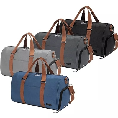 Tas Travel Anti Pencurian Unisex Warna Solid Tahan Air Tas Ransel Penyimpanan Bagasi Troli