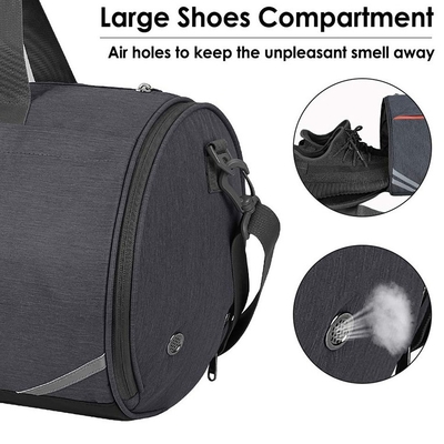 Tas Travel Olahraga Anti Pencurian Tas Ransel Gym Ringan Dengan Kompartemen Sepatu Saku Basah