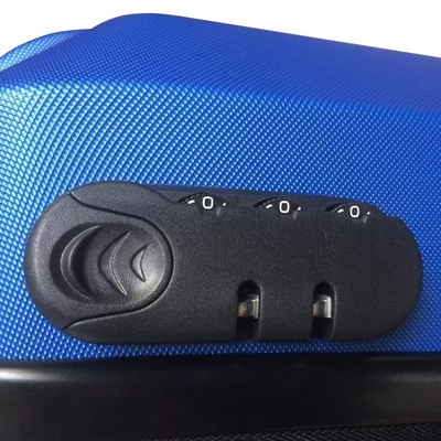 ABS Bagasi Perjalanan Tahan Air Hardside Koper Troli Ritsleting Ganda Kunci TSA 4 Roda Pemintal