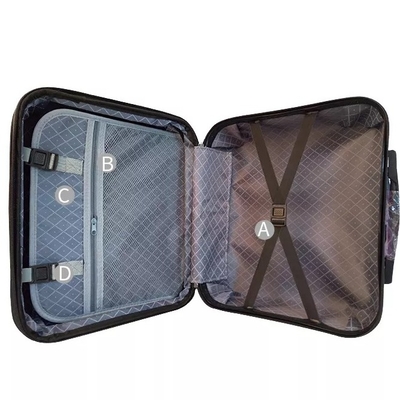 Waterproof Carry On Travel Bagasi Hardshell Boarding Suitcase 18 Inch With Lock