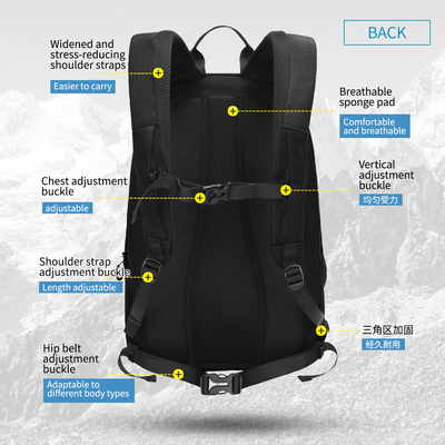 T-B9280 Tren Baru Mendaki Tas Ransel Mendaki Gunung Dengan Strip Reflektif