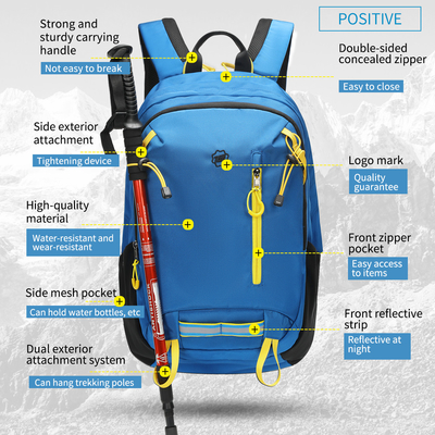 T-B9280 Tren Baru Mendaki Tas Ransel Mendaki Gunung Dengan Strip Reflektif
