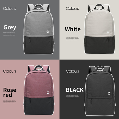 300D Kepingan Salju PVC Perjalanan Ransel Laptop Tahan Air 15.6 Inci Ringan Kasual