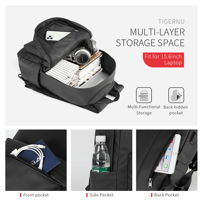 600D Polyester Travel Laptop Backpack Tas Travel Desainer Machila Ringan Kustom