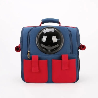 Portable Pet Carrier Bag Kapsul Transparan Bernapas Perjalanan Burung Beo Kucing Anjing Burung Ransel