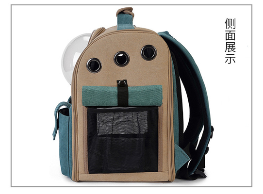 Portable Pet Carrier Bag Kapsul Transparan Bernapas Perjalanan Burung Beo Kucing Anjing Burung Ransel