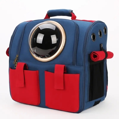 Portable Pet Carrier Bag Kapsul Transparan Bernapas Perjalanan Burung Beo Kucing Anjing Burung Ransel