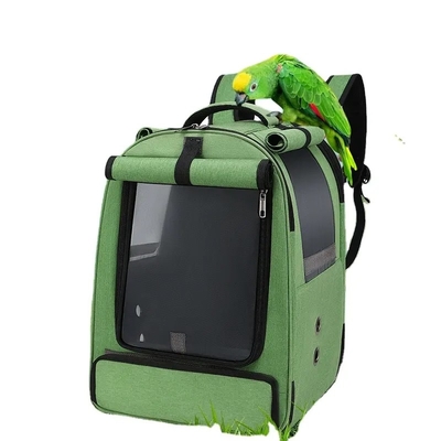Ringan Burung Parrot Pembawa Tas Kandang Jala Luar Ruangan Ransel Perjalanan Lipat Besar